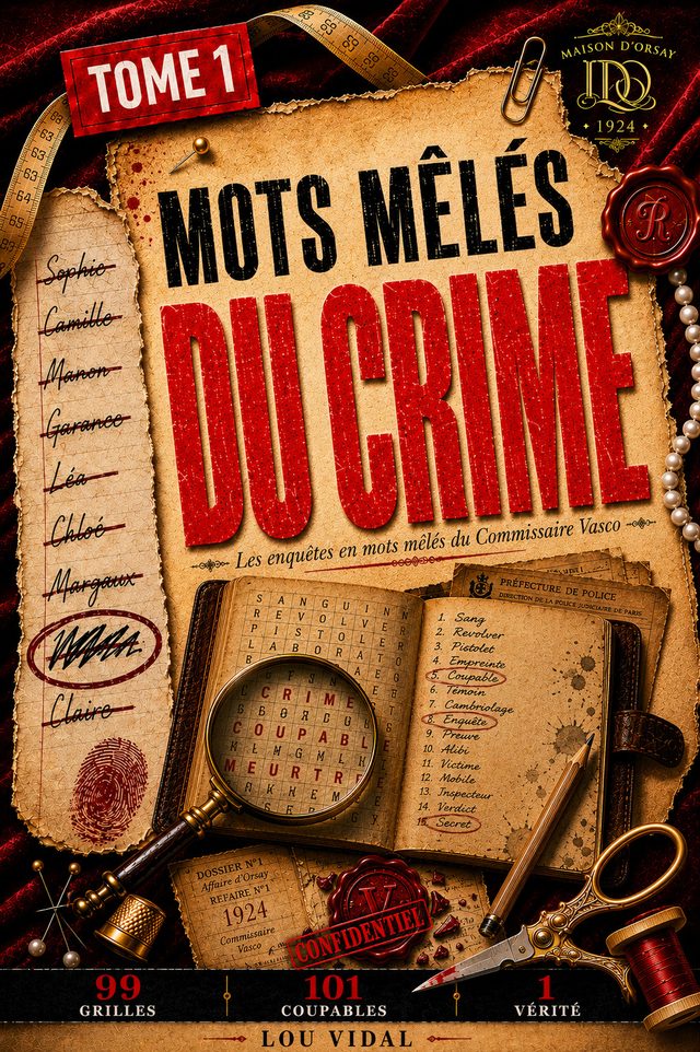 Couverture — Mots Mêlés du Crime, Tome 1